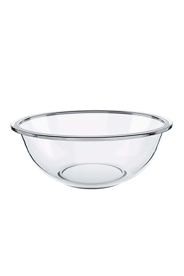 MARINEX Glass Bowl Plus 4 L - Large Durable Heat-Resistant Mixing & Serving Bowl|Transparent Multi-