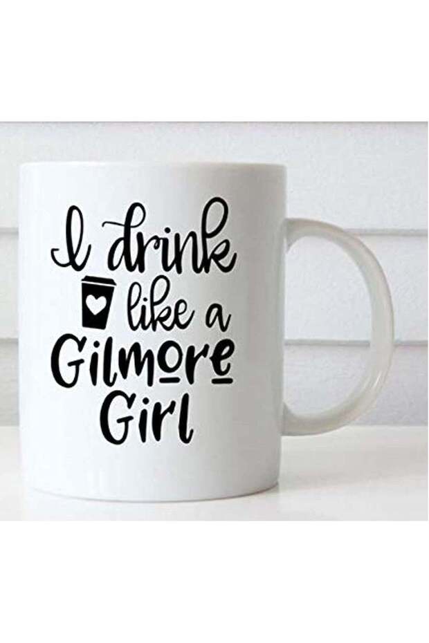 I Drink Like A Gilmore Girl white mug