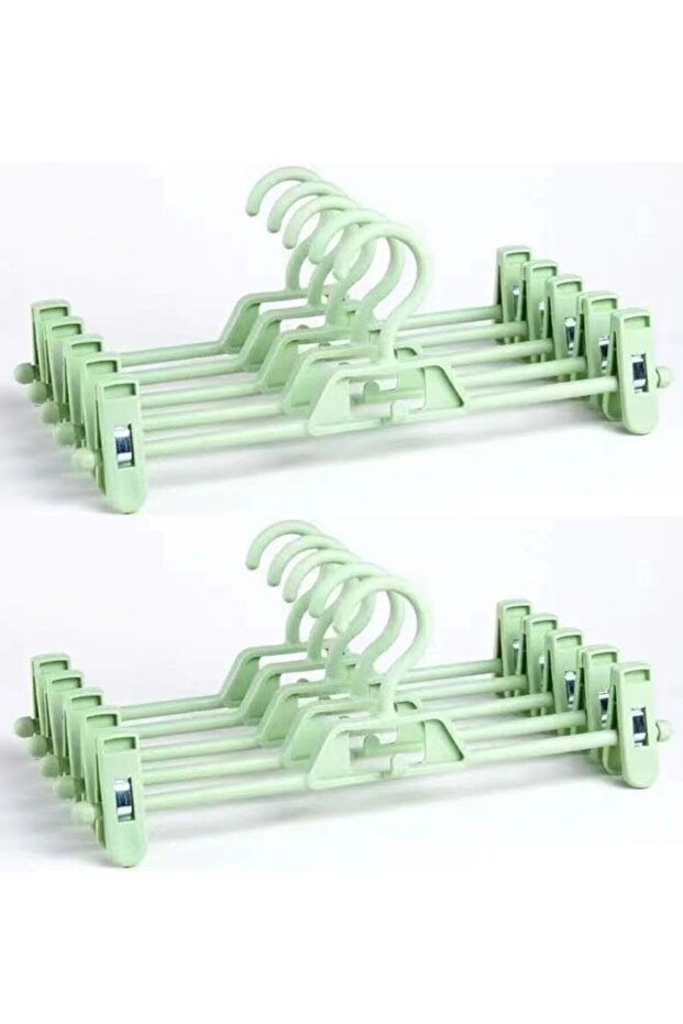 10-Piece Trouser Hanger Hanger Skirt Clip