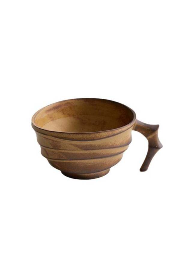 Retro Design 200ml Bamboo Knot Ceramic Coffee Tea Cup