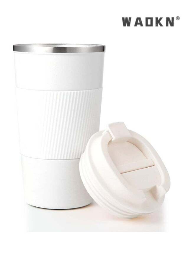Multi-functional Stainless Steel Vacuum Insulated Tumbler for Home, Office, and Outdoor Activities, Portable Travel Coffee Mug, Perfect for Hot and Cold Beverages(White)