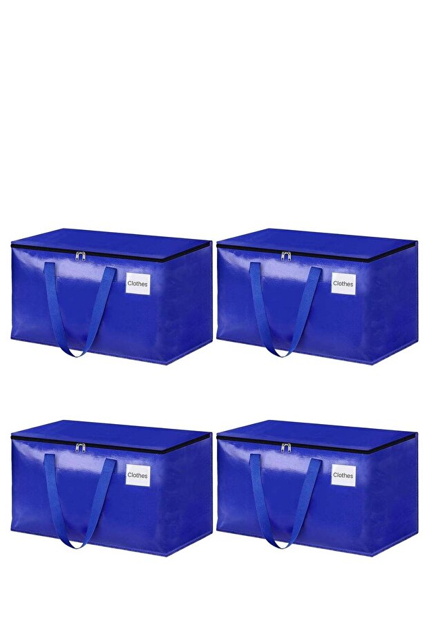 Collapsible Moving Bags - Heavy Duty Extra Large Moving Bags with Zippers and Handles, Space Saving Packing Totes for Moving Supplies Storage,Fold Flat, Alternative to Box and Bin