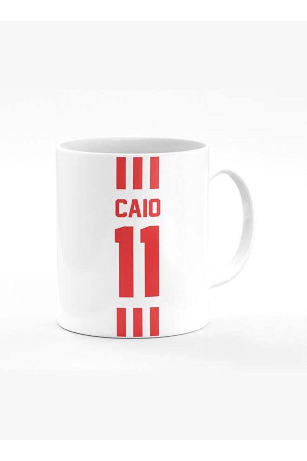 Designer Printed Coffee Mug with Heavy Duty Handle 11oz Ceramic Personalised Gift Mugs Cup [Microwave Safe & Dishwasher Proof] -Football Team - UAE Player Name - Caio