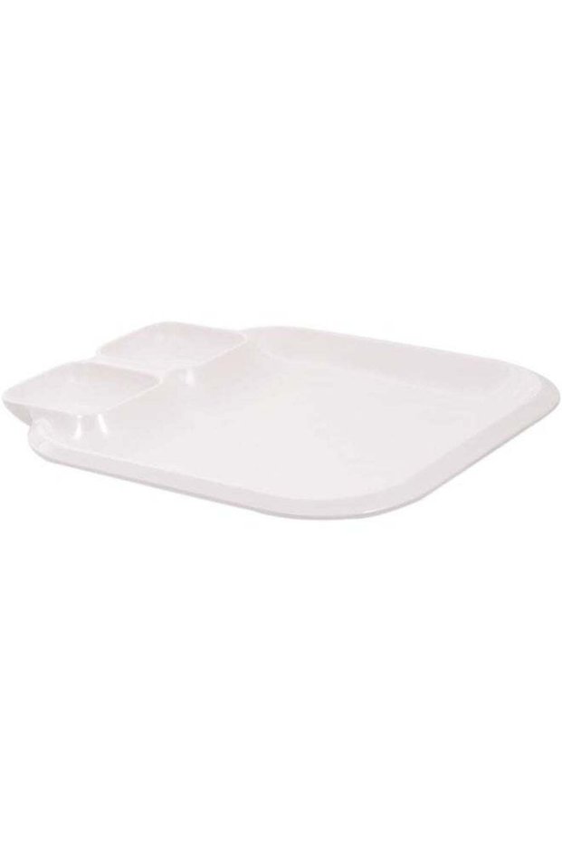 Dinewell Dwt1040W Melamine Dinner Plate White White 25x28.5cm