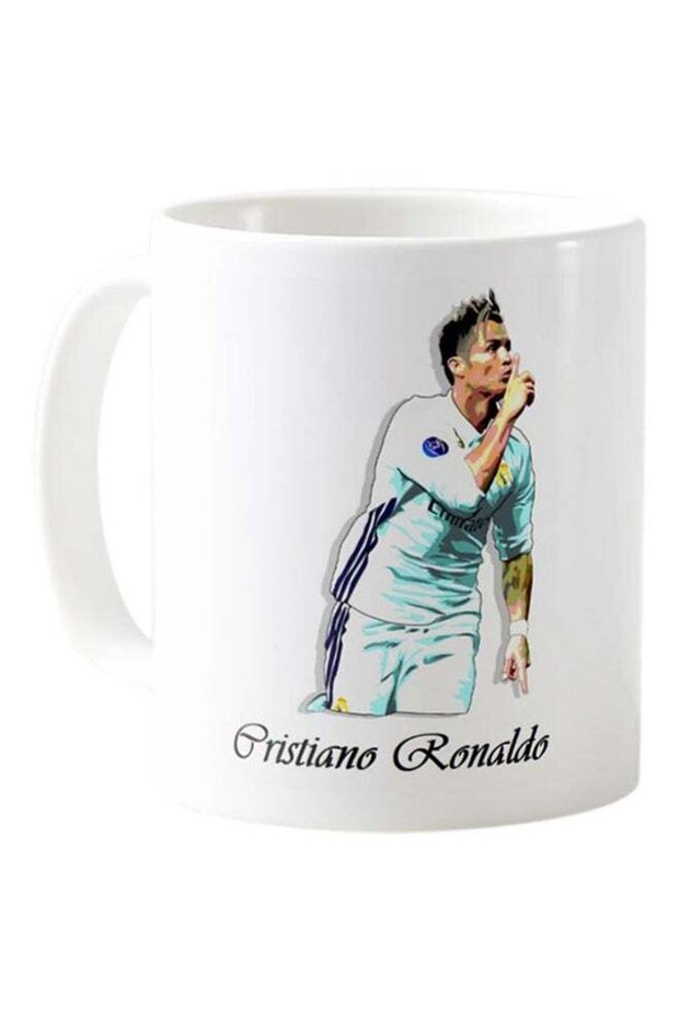 Printed Cristiano Ronaldo Mug White