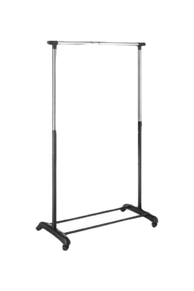 Telescopic Clothes Rack Silver/Black 75x45x80cm