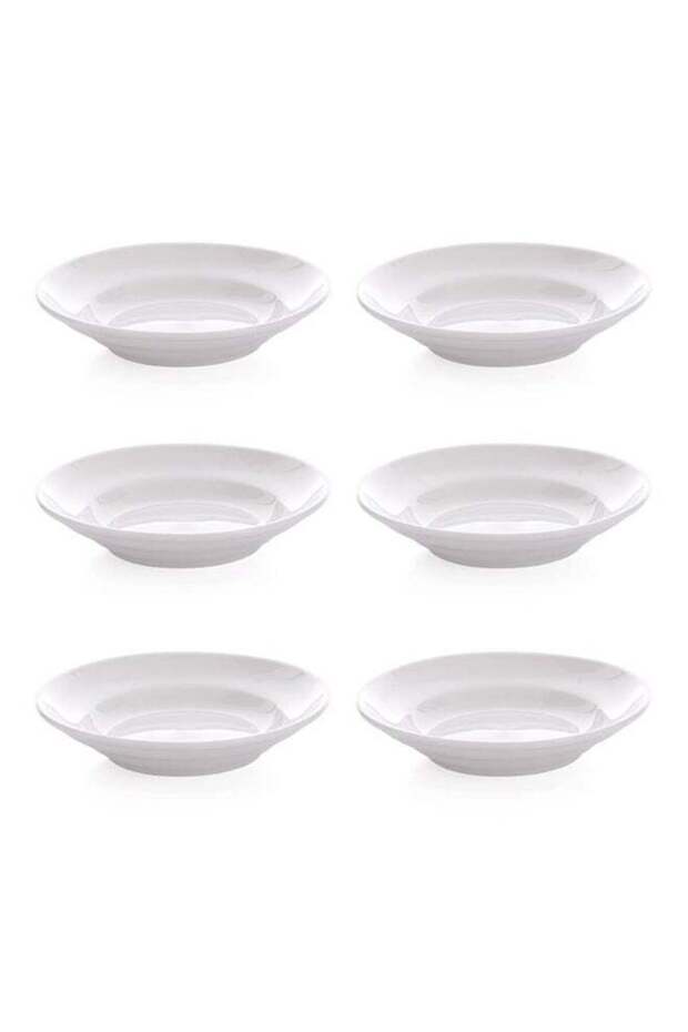 6-Piece Deep Plate White 5inch