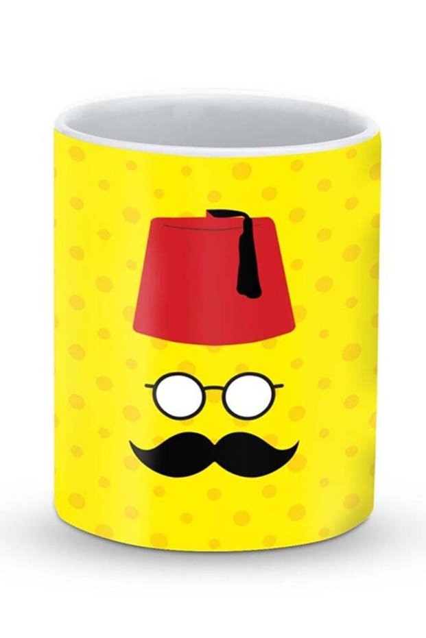 Premium Moussy Basha Designer Mug Yellow/Red/Black