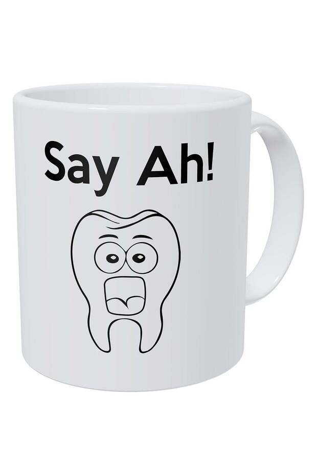 Say Ah Dental, Dentist, Tooth 330mls Funny Coffee Mug