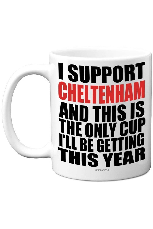 Funny Football Mug Gift for Cheltenham Fans - Footy Only Cup - Joke Xmas Birthday Mugs Present Gifts for Son Dad Brother Uncle Colleague Friend Cousin
