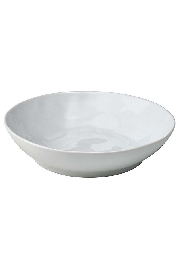 Deep Plate / Pasta Bowl, Porcelain, Tactile Handcrafted Look, White, 21x19 cm