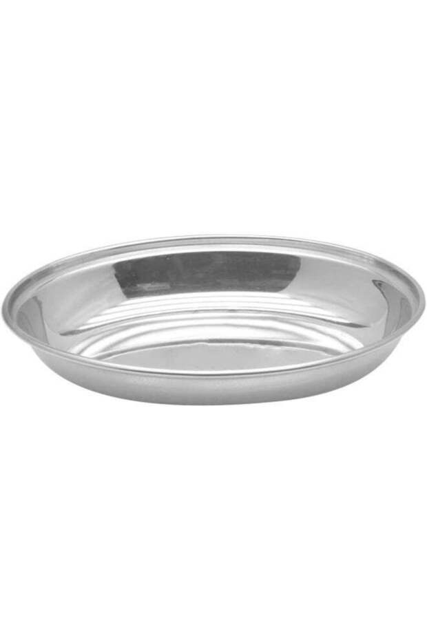 Raj Oval Stainless Steel Deep Serving Plate, Silver, 17.5 cm, ODP001, Soup Plate, Salad Plate, Dess