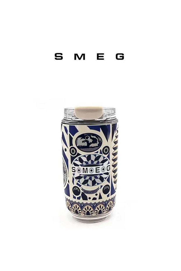 SMEG Sicily wall mug 320ml Travel Coffee Mug, Insulated Beverage Cup With Leakproof Lid, Long Lasting Coffee Tumbler With Lid And , Travel Coffee Thermos