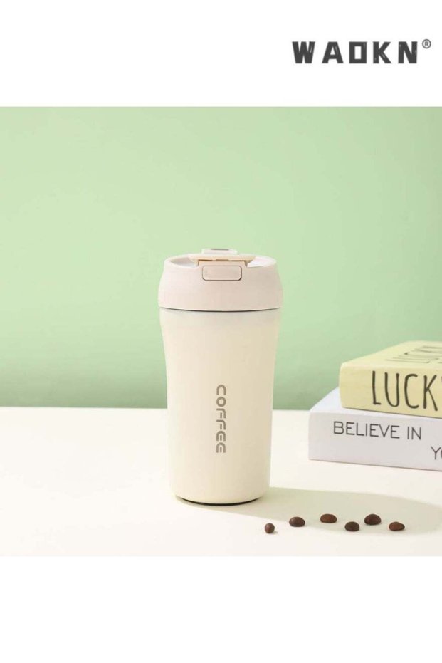 Travel Coffee Mug 420ml, Vacuum Insulated Travel Coffee Mug Stainless Steel Coffee Tumbler for Home Office Outdoor Works Great for Ice Drinks and Hot Beverage,Multifunctional insulated coffee cup, Cl
