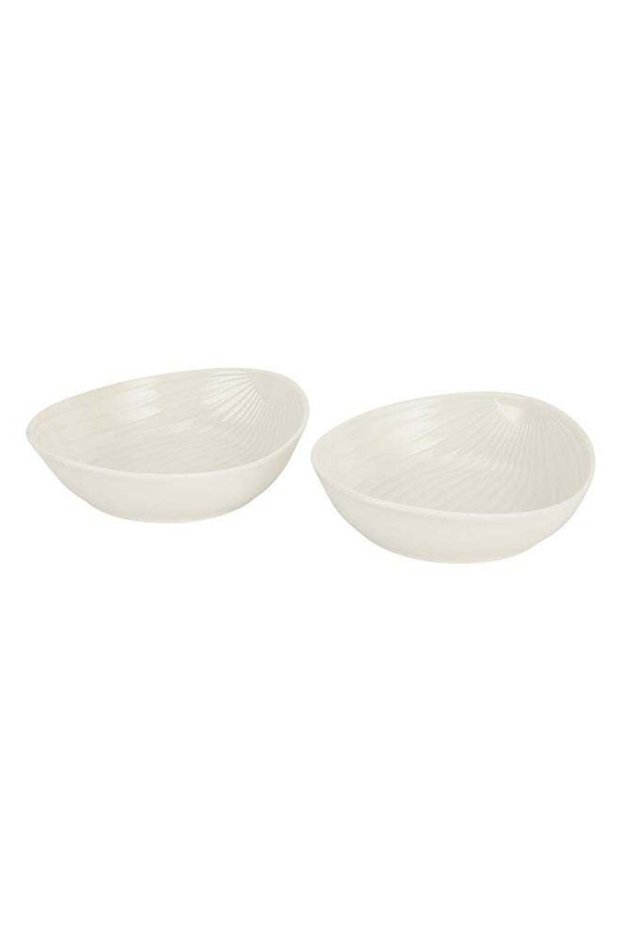 Royalford 6 Inch Round-Shaped Porcelain Salad Bowl, Pack of 2 | Non-Toxic, Hygienic, Food-Grade Mat