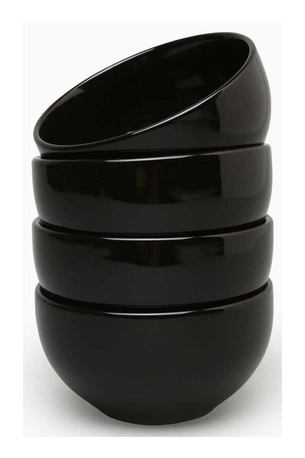 4 Piece Stoneware Bowl Set For Everyday Use - For Soup, Salad, Dessert - Bowl Set - Soup Set - Bowl