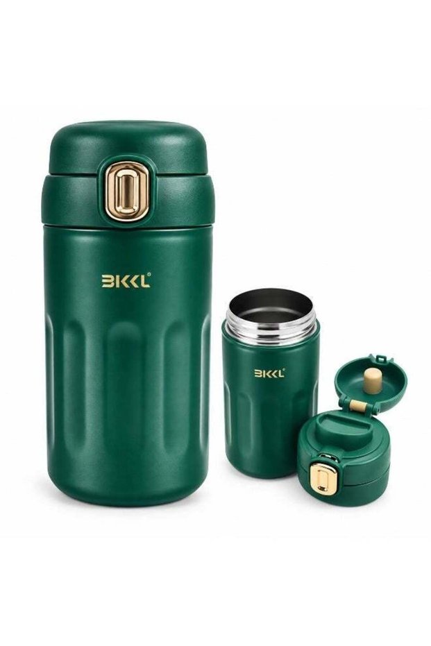 Twisoo Thermo Steel Coffee and Water Cup 304 Stainless Steel Leak Proof Vacuum Insulated Double Wall Ideal for Office and Home 12 Hours Hot and Cold 410ml (Green)