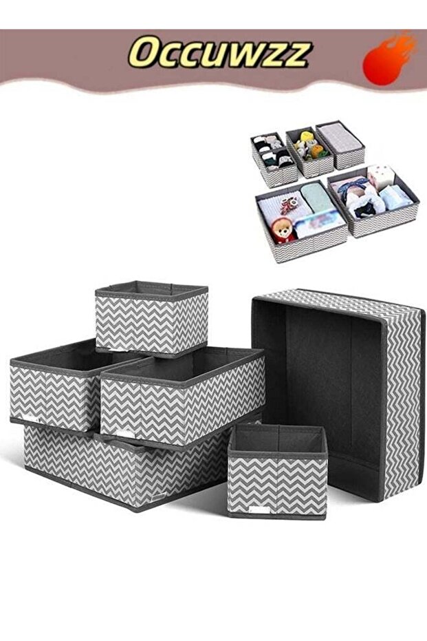 8PCS Storage Box Foldable Wardrobe Closet Drawer Basket Cube Container Suitable for Storing Clothes Socks Ties
