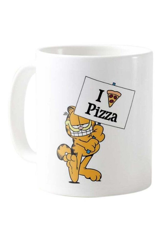 Mug With design I Love Pizza White