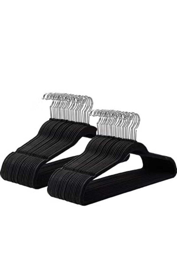 30 Pieces Anti-Slip Clothes Hanger Suit For Clothing Store Storage Home Clothes Hanging Magic Clothes Hangers Ultra Thin Space Saving Hook,Black