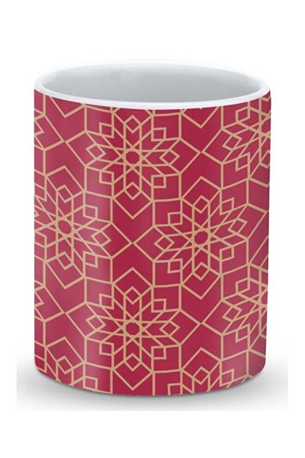 Premium Ottoman Art Designer Mug Red/Yellow