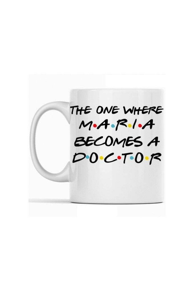 "The One Where Maria Becomes a Doctor: A Celebratory Mug for Aspiring Physicians and Their Supporters"