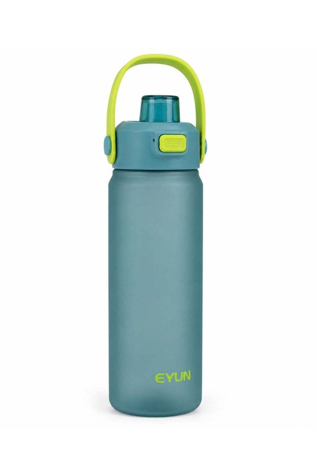 EYUN 1000ML Sports Water Bottle with Flip Straw Lid & Carry Handle, Leak-Resistant Reusable BPA-Free Water Bottle for Gym, School, Office & Travel