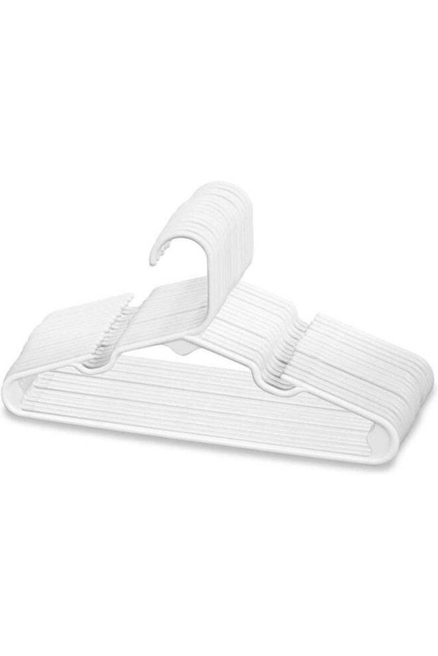 ManGotree Kids Hangers 20 Pack, White Baby Hangers for Closet, Slim Plastic Hangers Cute Infant Hangers, Durable Kids Clothes Hanger Toddler Hangers, Childrens Hangers Baby Hangers for Nursery