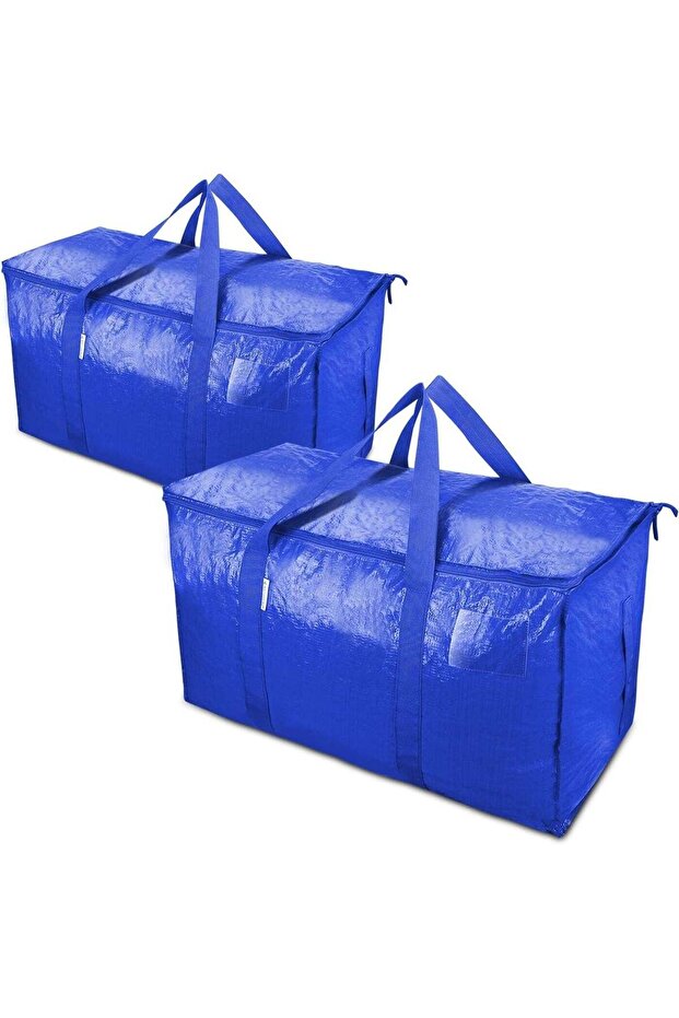 Large Moving Bags,2 Pack Heavy Duty Foldable Packing bag/Tote with Zippers and Sturdy Handles,waterproof Space Saving Storing bags for College Dorms,Bedding,Clothes