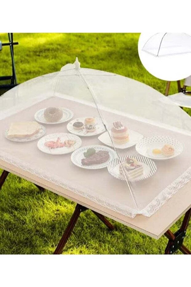 Mesh Food Cover,Reusable Foldable Mesh Photo,Mosquito-Proof Transparent Food Cover,Outdoor Mesh Foo