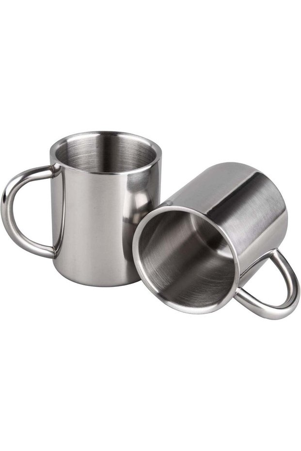 220ml Stainless Steel Coffee Mugs Double Wall Insulated Camping Mug with Handle Portable Travel Tumbler for Kids, Adults, Office, Home Kitchen Drinkware