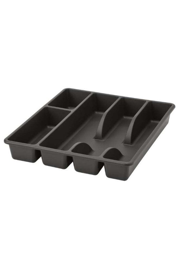 SMÄCKER Cutlery tray, anthracite, 31x26 cm