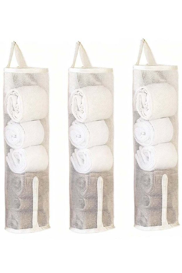 3PCS Mesh Hanging Sock Organizer Closet Underwear Small Items Storage Bag
