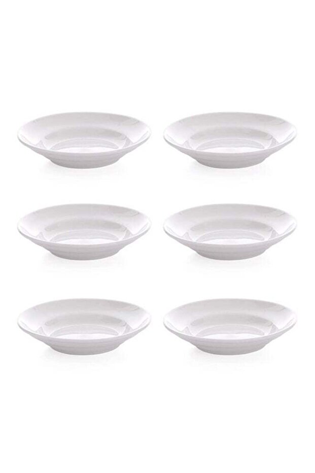 6-Piece Deep Plate White 6inch