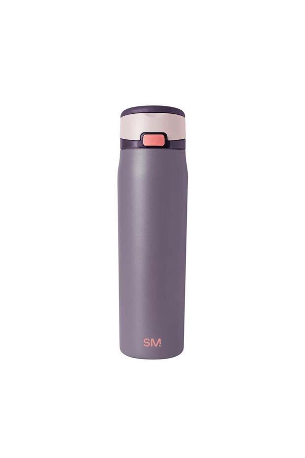 Mesa Loop Water Bottle with Straw | 24oz Cup Holder Friendly Insulated Stainless Steel Bottles for Travel, Sports and School | Iris Sage