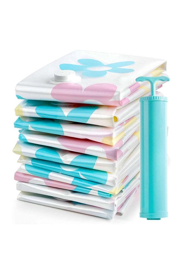 11pcs/thick Vacuum Compressed Bags Household Quilt Clothes Reusable Blanket Closet Organizer