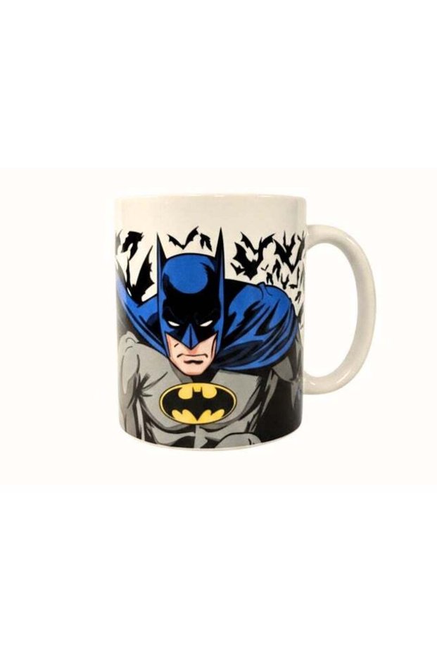 Stor Batman City Ceramic Mug, 11oz / 325ml – BPA-Free Durable Printed Character Mug for Hot & Cold Drinks, Microwave-Safe Coffee, Tea & Hot Chocolate Cup, 12 x 8.5 x 10.5cm, Multicolour