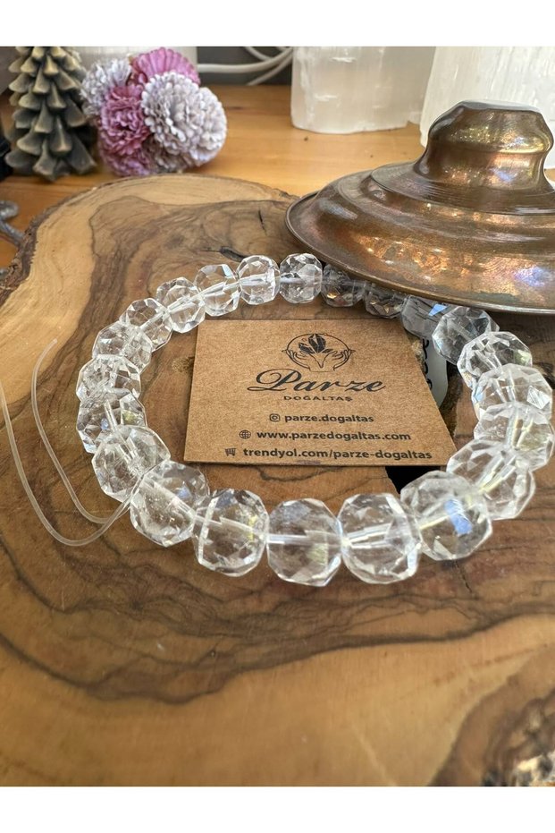 Necef Natural Stone Flat Faceted Cut Bracelet