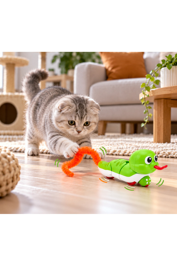 Wind-Up Moving Wheel Funny Snake Mixed Color 13 cm -30 cm