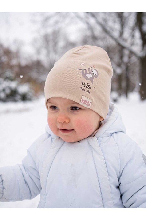Kitti 0-12 Months Baby Girl & Child Combed Cotton Beanie