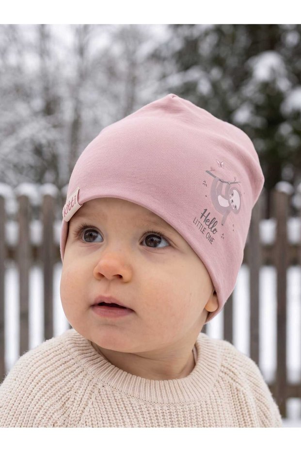 Kitti 0-12 Months Baby Girl & Child Combed Cotton Beanie