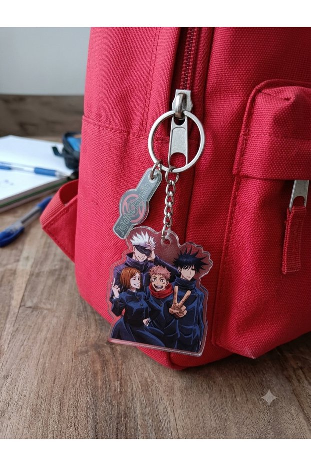 Owl Bag Jujutsu Kaisen Characters Patterned Acrylic Keychain Bag Ornament