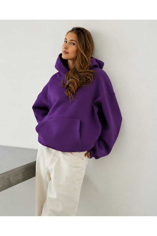 3 Yarn Combed Cotton Hooded Sweatshirt Lk5