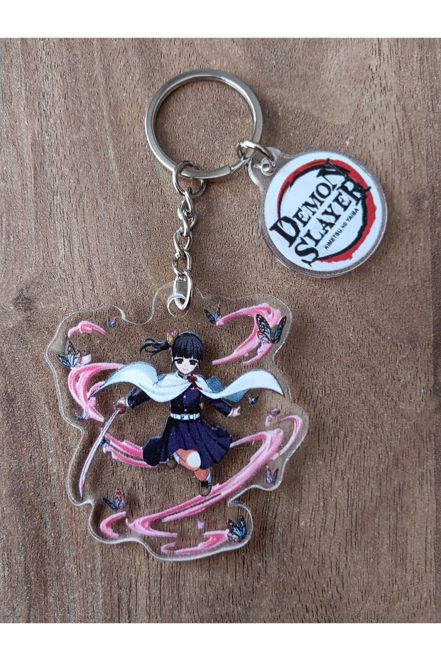 Owl Bag Demon Slayer: Kimetsu No Yaiba Anime Series Kanao Tsuyori Patterned Acrylic Keychain Bag Ornament