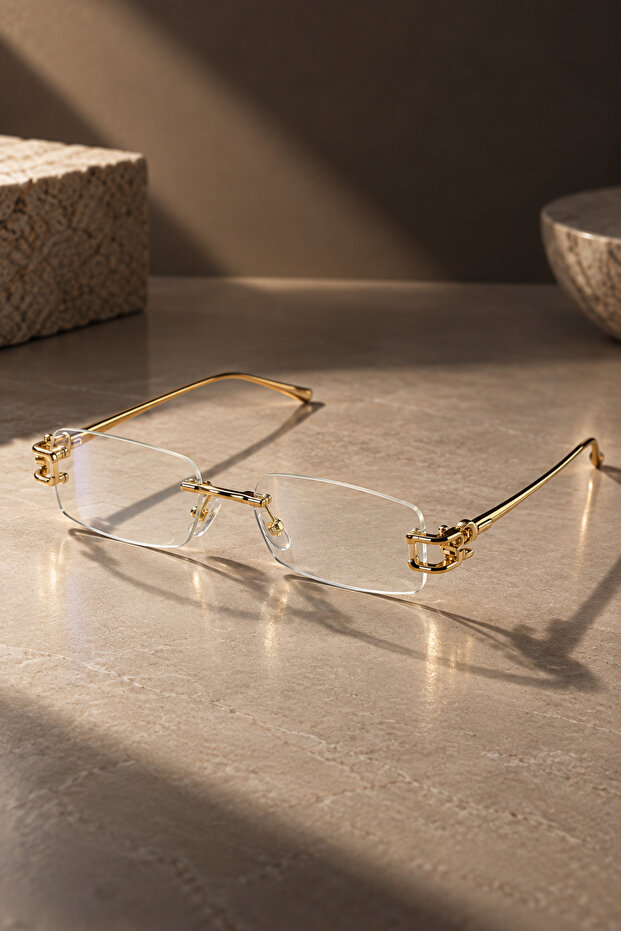 Deluxe Metal Blue Light Protection Glasses | Case and Cleaning Cloth as a Gift