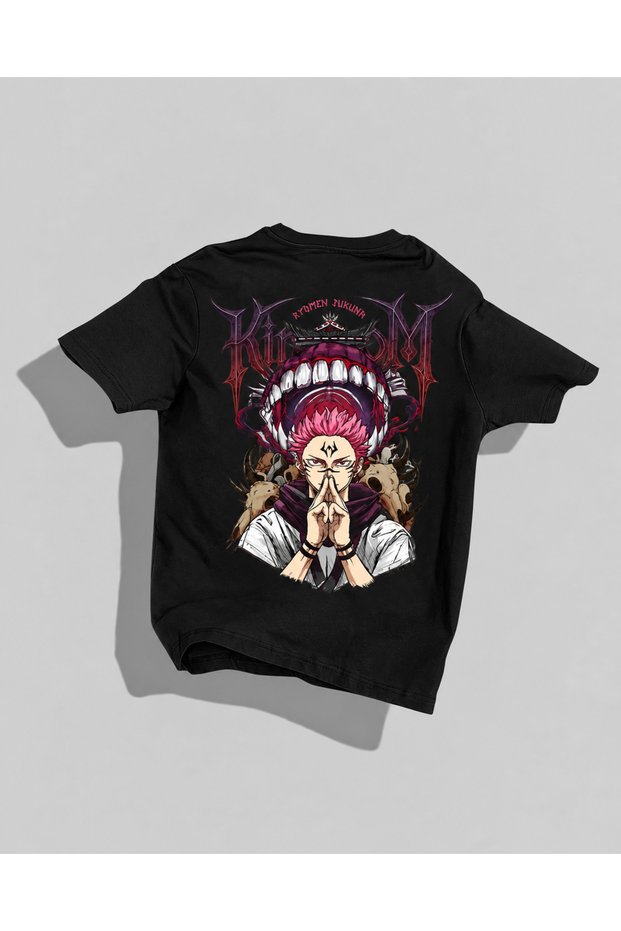 Sukuna Jujutsu Kaisen Anime T-Shirt – Ryomen Sukuna Printed Oversize Unisex T-Shirt