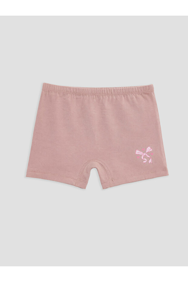 Özmarka New Season Lilac Standard Fit Girls' Printed Boxer