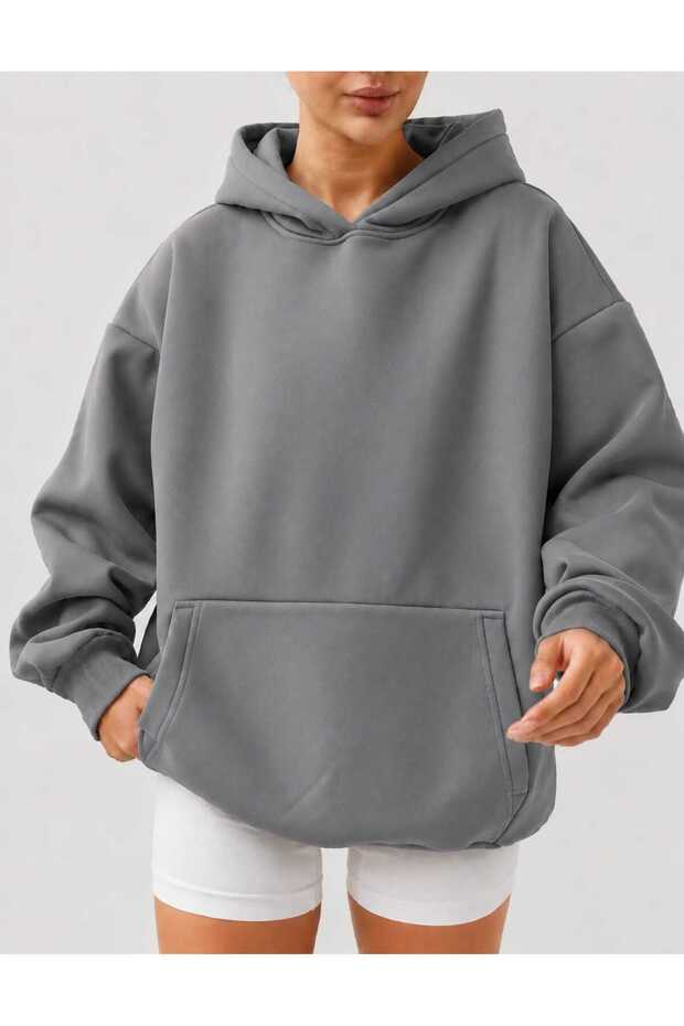 3 Yarn Combed Cotton Hooded Sweatshirt Lr6