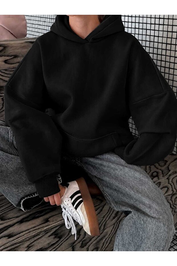 3 Yarn Combed Cotton Hooded Sweatshirt Lq6
