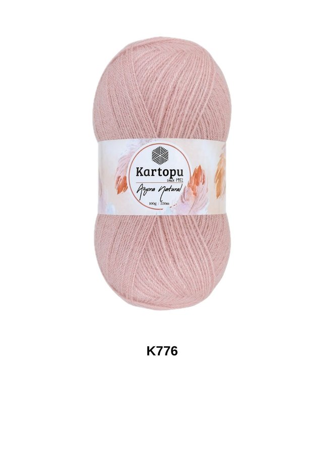 1 Piece Kartopu Angora Natural 100 Grams 550 Yards Natural Shawl Blouse Cardigan Vest Hand Knitting Yarn Color: K776